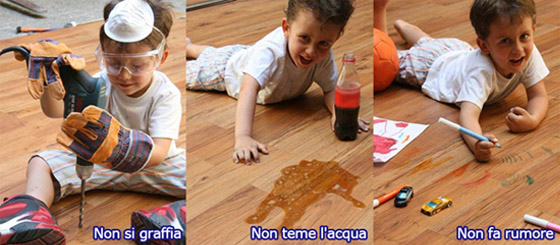Parquet resistente all'acqua